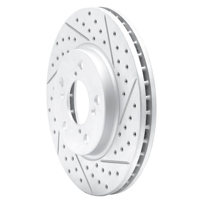 DFC 05-10 Honda Odyssey Front Right Drilled & Slotted Geoperformance Rotor