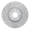 DFC 08-11 Saab 9-3 Front Left Drilled & Slotted Geoperformance Rotor