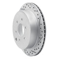 DFC 05-25 Nissan Frontier Rear Right Drilled & Slotted Geoperformance Rotor
