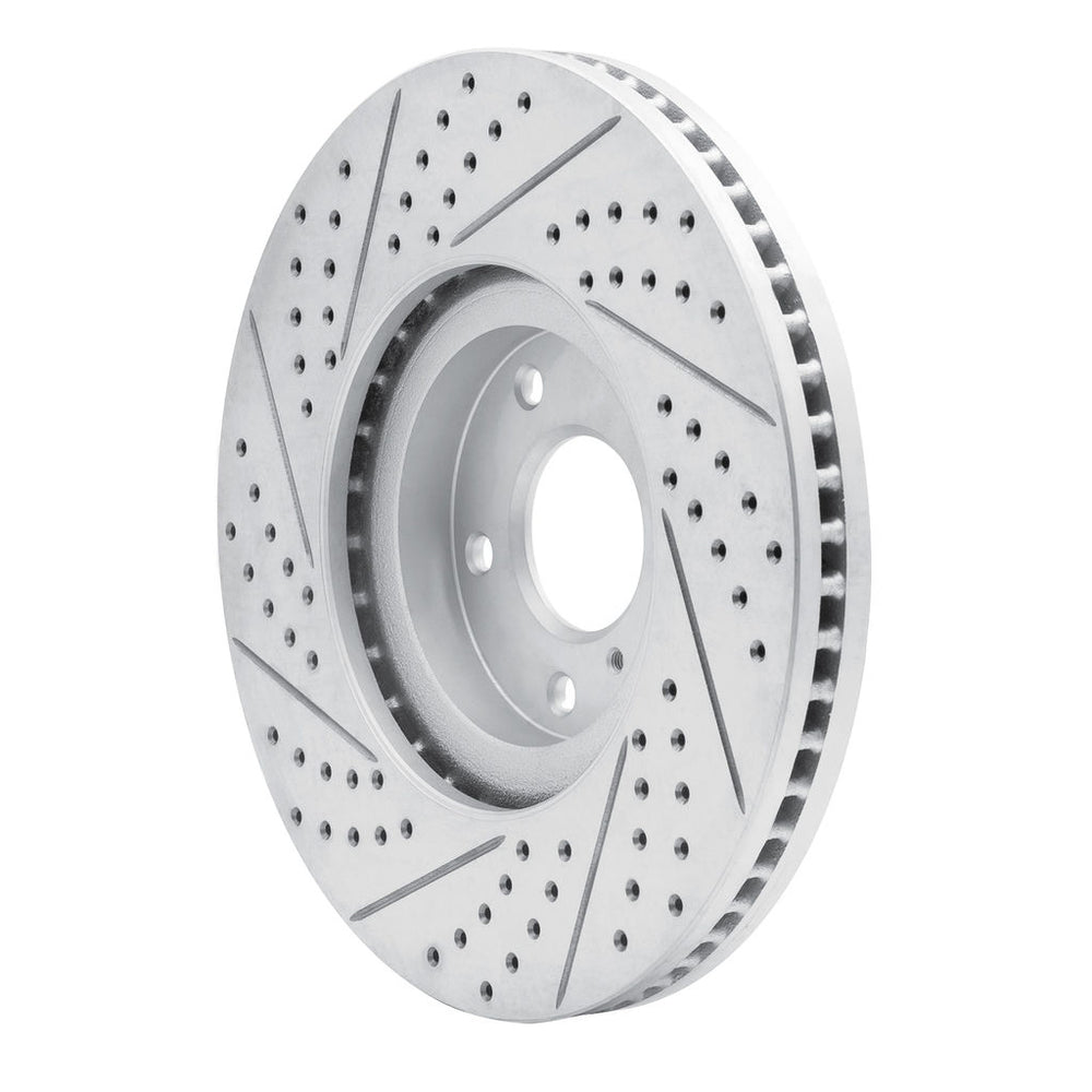 DFC 07-15 Infiniti G35 Front Right Drilled & Slotted Geoperformance Rotor