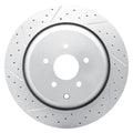DFC 09-24 Infiniti M56 Rear Left Drilled & Slotted Geoperformance Rotor