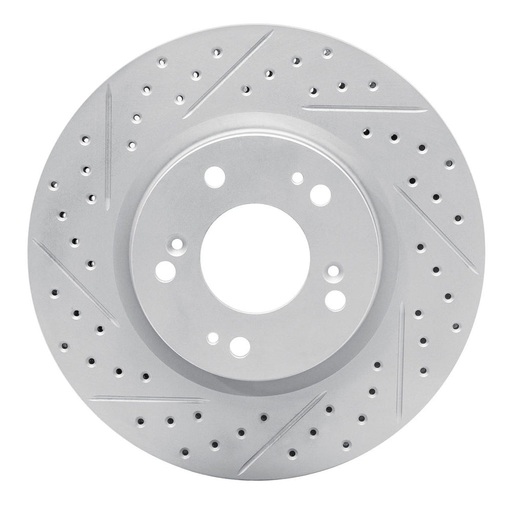 DFC 04-12 Mitsubishi Galant Front Left Drilled & Slotted Geoperformance Rotor