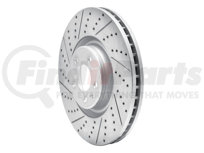 DFC 12-18 Audi A7 Quattro Front Left Drilled & Slotted Geoperformance Rotor