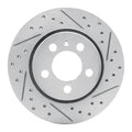 DFC 00-06 Audi Tt Quattro Rear Right Drilled & Slotted Geoperformance Rotor