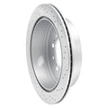 DFC 07-22 Lexus LX570 Rear Left Drilled & Slotted Geoperformance Rotor
