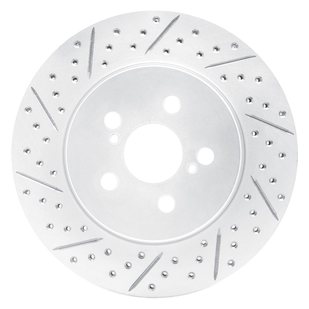 DFC 19-26 Toyota Prius Prime Front Left Drilled & Slotted Geoperformance Rotor