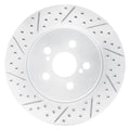 DFC 19-26 Toyota Prius Prime Front Left Drilled & Slotted Geoperformance Rotor
