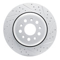 DFC 14-16 Maserati Ghibli Rear Right Drilled & Slotted Geoperformance Rotor