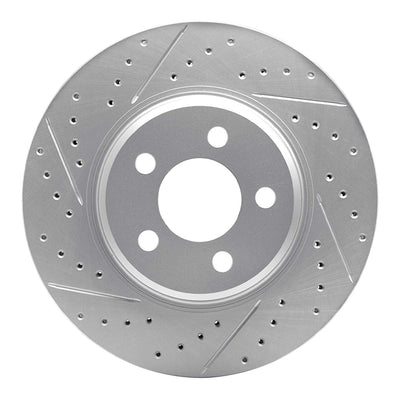 R1 21-25 Hyundai Elantra Front Left Drilled & Slotted Geoperformance Rotor