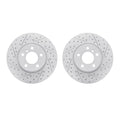 DFC 11-18 BMW X3 Front Drilled & Slotted Geoperformance Rotors