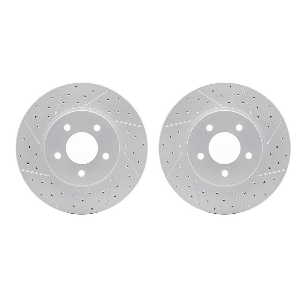 DFC 05-12 Ford Escape Front Drilled & Slotted Geoperformance Rotors