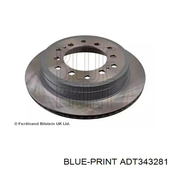 R1 10-24 Lexus GX460 Rear Left Drilled & Slotted Geoperformance Rotor
