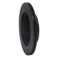 R1 83-89 Chrysler Conquest Rear Left Drilled & Slotted Black Brake Rotor