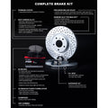 R1 17-20 Buick Enclave Front Drill/Slot Carbon Coated Rotor Set w/Optimum Pads