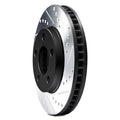 R1 23-24 Maserati Grecale Front Left Drilled & Slotted Black Brake Rotor
