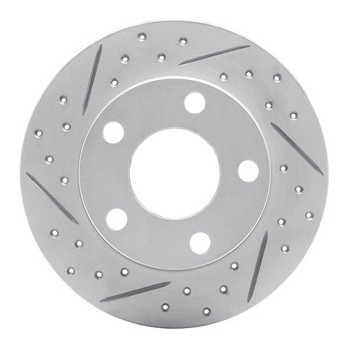 R1 96-08 Audi A4 (USA/Canada) Rear Left Drilled & Slotted Geo-Carbon Rotor
