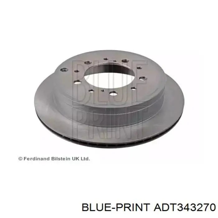 R1 07-22 Lexus LX570 Rear Left Drilled & Slotted Geoperformance Rotor