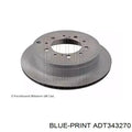R1 07-22 Lexus LX570 Rear Left Drilled & Slotted Geoperformance Rotor