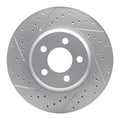 R1 04-07 Ford Freestar Rear Left Drilled & Slotted Geoperformance Rotor
