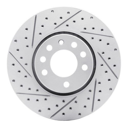 R1 03-11 Cadillac Bls (Mexico) Front Left Drilled & Slotted Geoperformance Rotor