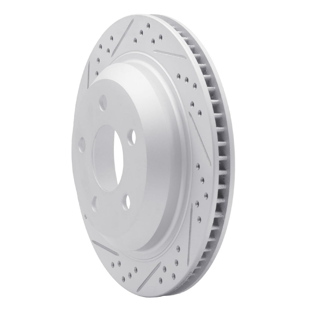 R1 98-02 Chevrolet Camaro Rear Left Drilled & Slotted Geoperformance Rotor