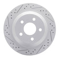 R1 98-02 Chevrolet Camaro Rear Left Drilled & Slotted Geoperformance Rotor