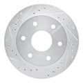 R1 1988-2000 Cadillac Escalade Front Left Drilled & Slotted Black Brake Rotor