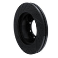 R1 12-25 Ford F-250 4WD (Super Duty) Front Right Drilled & Slotted Black Brake Rotor