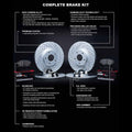R1 15-21 Subaru Legacy Front & Rear Drill/Slot Carbon Coated Rotor Set w/Optimum Pads