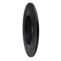 R1 18-25 Honda Odyssey Rear Left Drilled & Slotted Black Brake Rotor