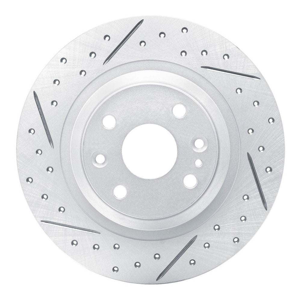 R1 01-05 Mazda Miata Rear Left Drilled & Slotted Geoperformance Rotor