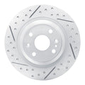 R1 01-05 Mazda Miata Rear Left Drilled & Slotted Geoperformance Rotor