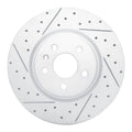 R1 12-21 Tesla Model X Front Left Drilled & Slotted Geoperformance Rotor