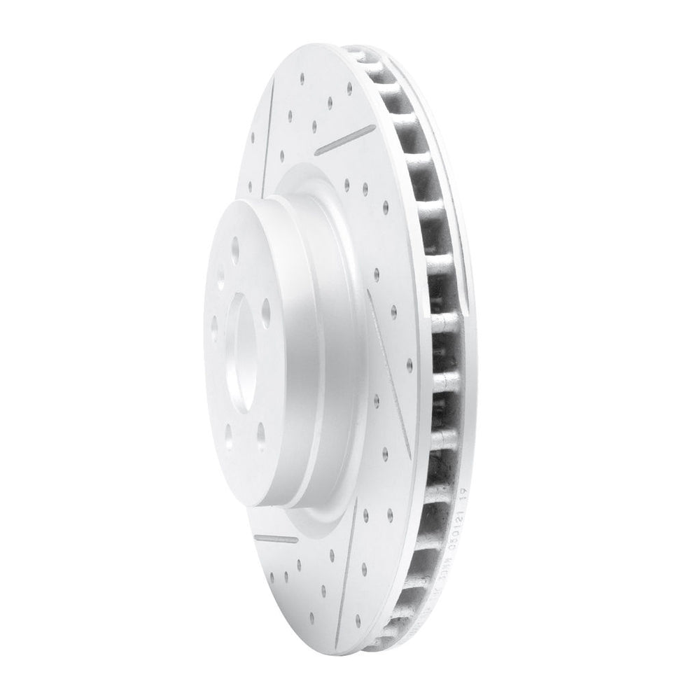 R1 12-21 Tesla Model X Front Left Drilled & Slotted Geoperformance Rotor