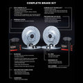 R1 12-20 Ford F-150 Front & Rear Drill/Slot Carbon Coated Rotor Set w/Off-Road/Tow Pads