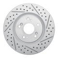 R1 97-05 Acura Nsx Front Right Drilled & Slotted Geoperformance Rotor
