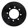 R1 03-08 Dodge Ram 3500 Rear Right Drilled & Slotted Black Brake Rotor