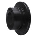 R1 03-08 Dodge Ram 3500 Rear Right Drilled & Slotted Black Brake Rotor