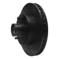 R1 69-96 Buick Estate Wagon Front Right Drilled & Slotted Black Brake Rotor