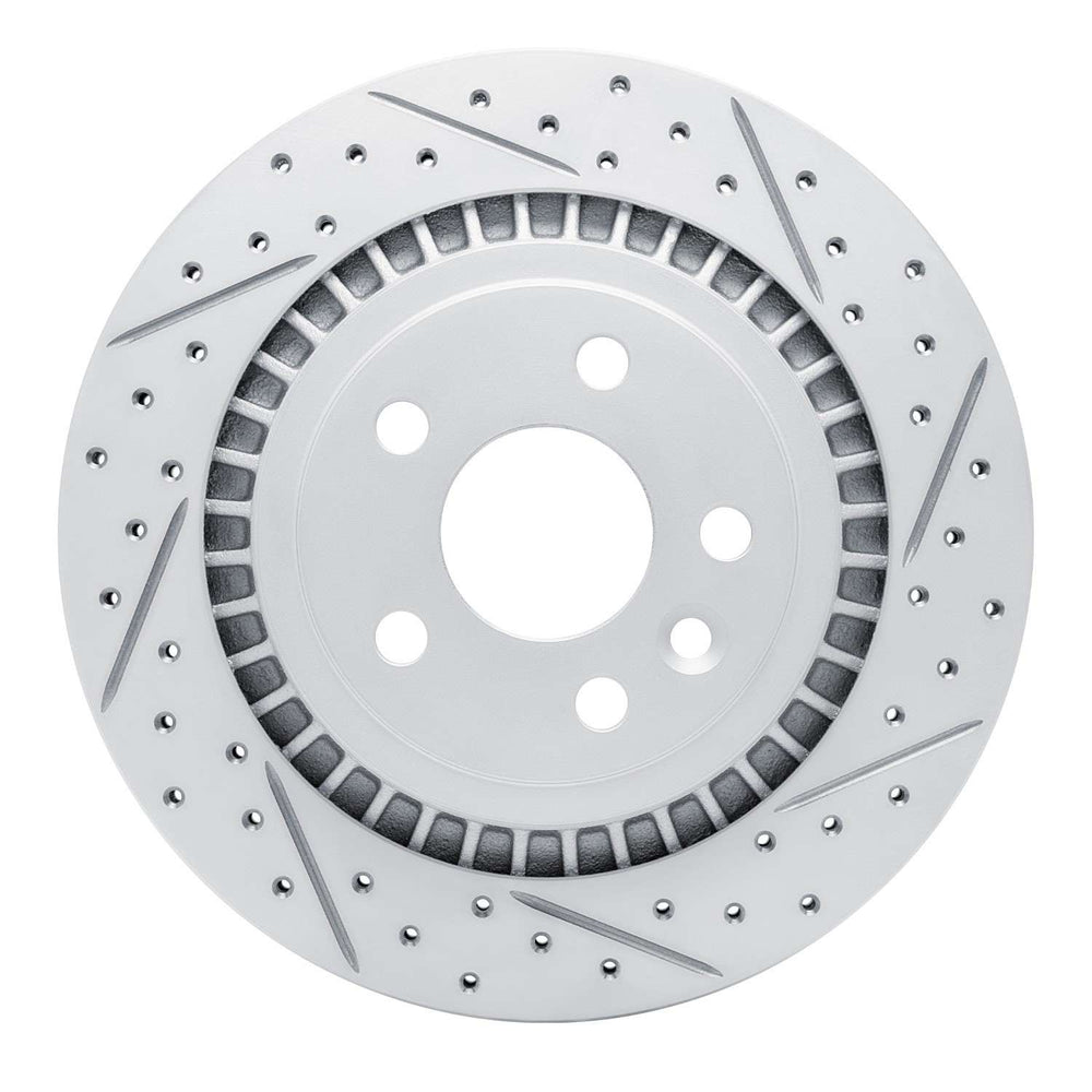 R1 10-17 Volvo Xc60 Rear Right Drilled & Slotted Geoperformance Rotor