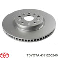 R1 07-23 Lexus Ls460 Front Right Drilled & Slotted Geoperformance Rotor