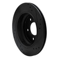 R1 96-03 BMW 525I (USA/Canada) Rear Left Drilled & Slotted Black Brake Rotor
