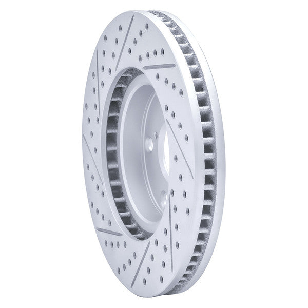 R1 06-15 Lexus GS300 Right Front Drilled & Slotted Geoperformance Rotor