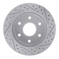 R1 01-04 Honda Passport Front Right Drilled & Slotted Geoperformance Rotor