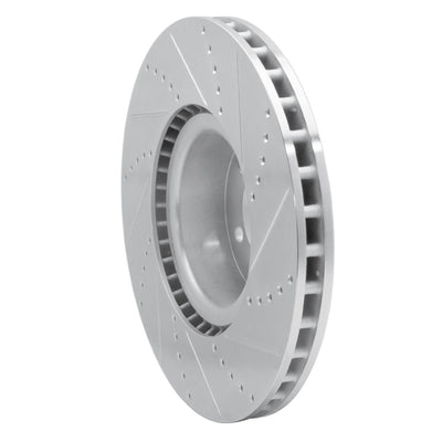 R1 10-12 Land Rover Range Rover Front Left Drilled & Slotted Silver Brake Rotor