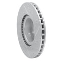 R1 10-12 Land Rover Range Rover Front Left Drilled & Slotted Silver Brake Rotor