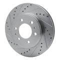 R1 09-09 Ford F-150 RWD Front Left Drilled & Slotted Silver Brake Rotor