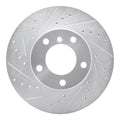 R1 96-03 BMW 525I (USA/Canada) Front Left Drilled & Slotted Silver Brake Rotor