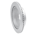 R1 17-24 Nissan Titan Rear Left Drilled & Slotted Silver Brake Rotor