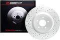 R1 99-20 Chevy Silverado 2500 HD/2500 HD Classic Rear Right Drilled & Slotted Silver Brake Rotor